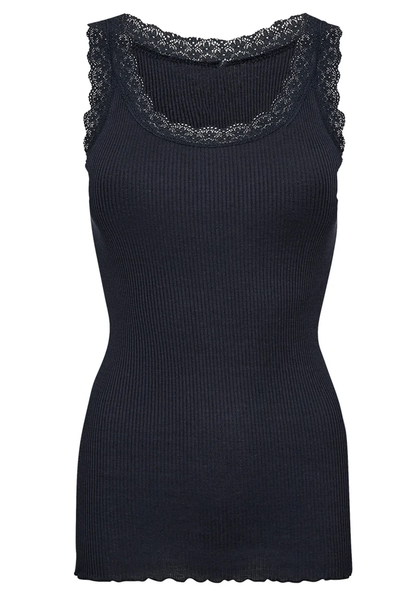 Windsor Silk Top | Sort | Top fra Statebird