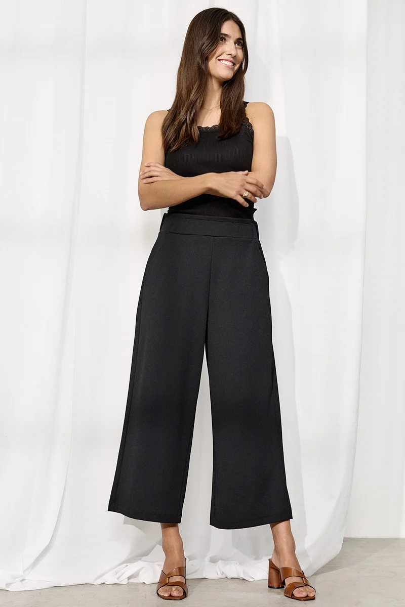 Windsor Silk Top | Sort | Top fra Statebird