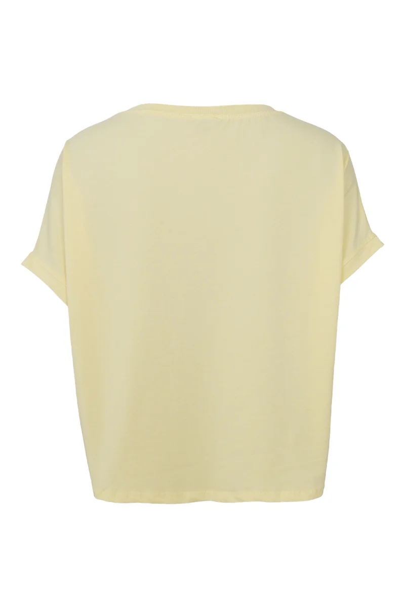 May Loose Blouse | Pastel Yellow | Top fra Black Colour