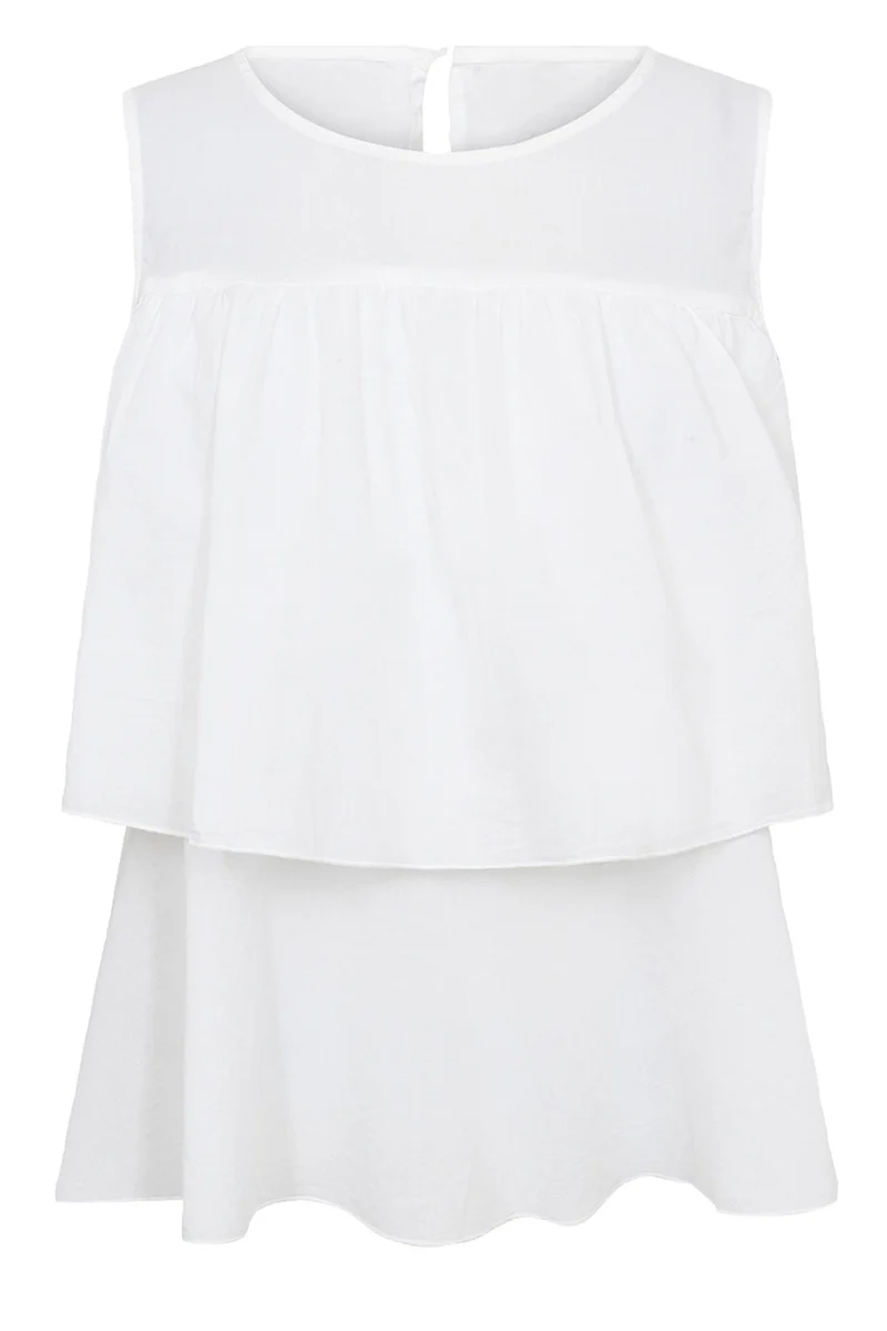 Fleur Frill Top | Hvid | Top fra Statebird