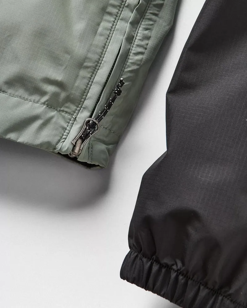 Flow 1/2 Zip wasserabweisende Jacke - True Black/Pistachio