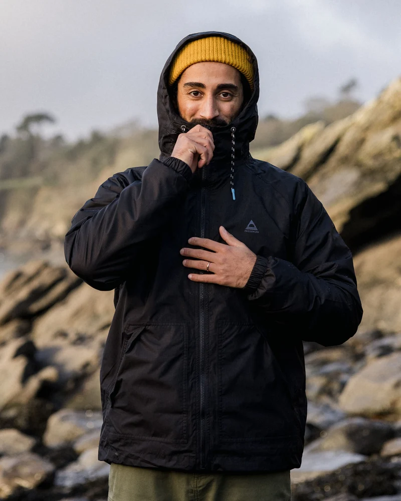 Tallows wasserabweisende Jacke - True Black