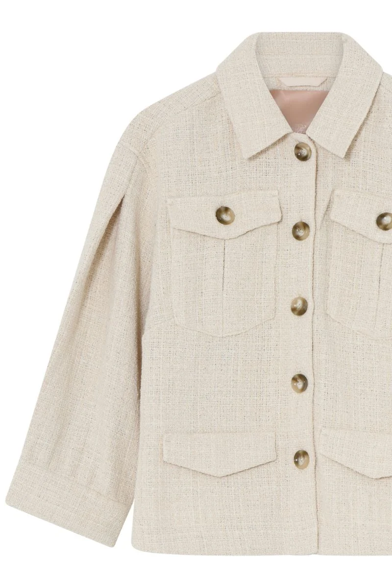 Amali Casual jacket 52303 | Creamy Beige | Jakke fra Gustav