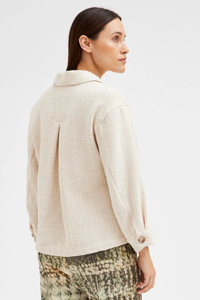 Amali Casual jacket 52303 | Creamy Beige | Jakke fra Gustav