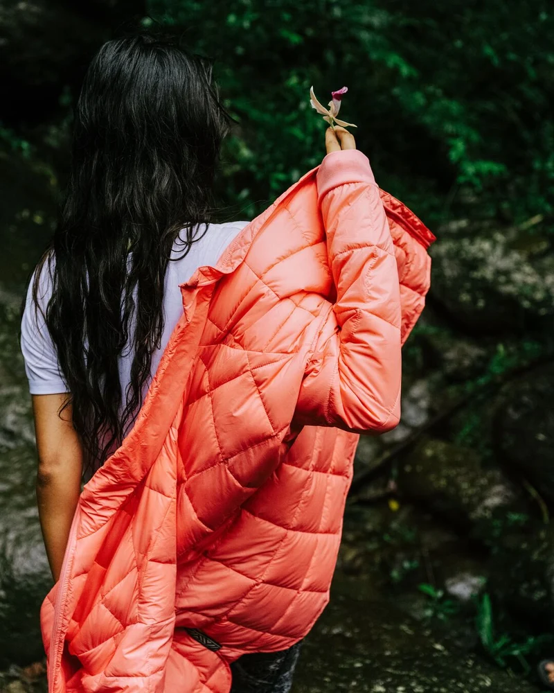 Lorelei Oversized Isolierte Jacke - Muschelrosa