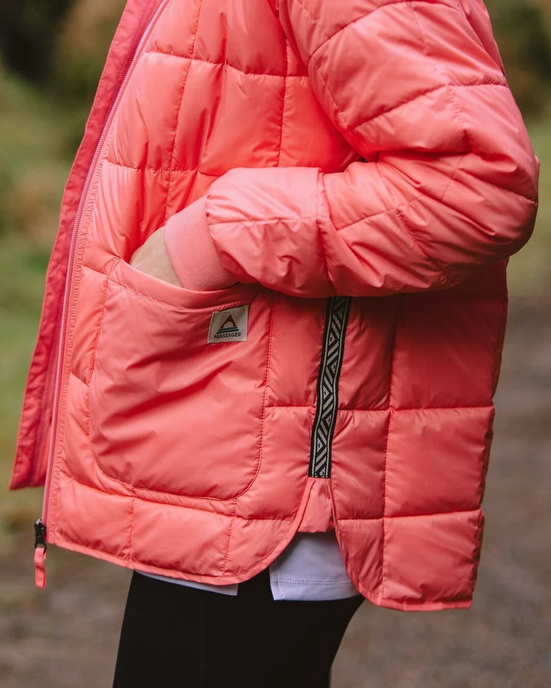 Lorelei Oversized Isolierte Jacke - Muschelrosa