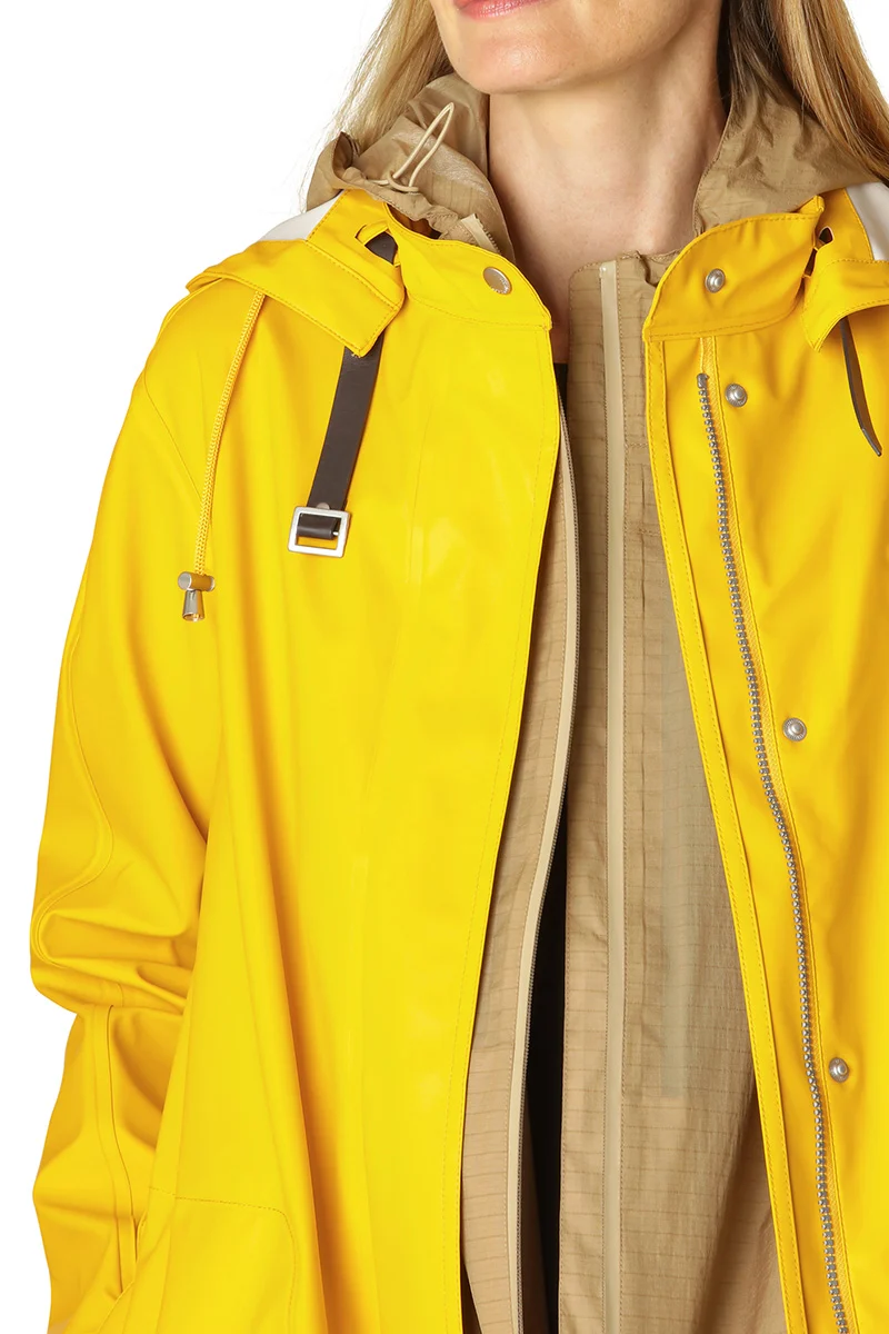 Rain71 | Cyber Yellow | Regnfrakke fra Ilse Jacobsen