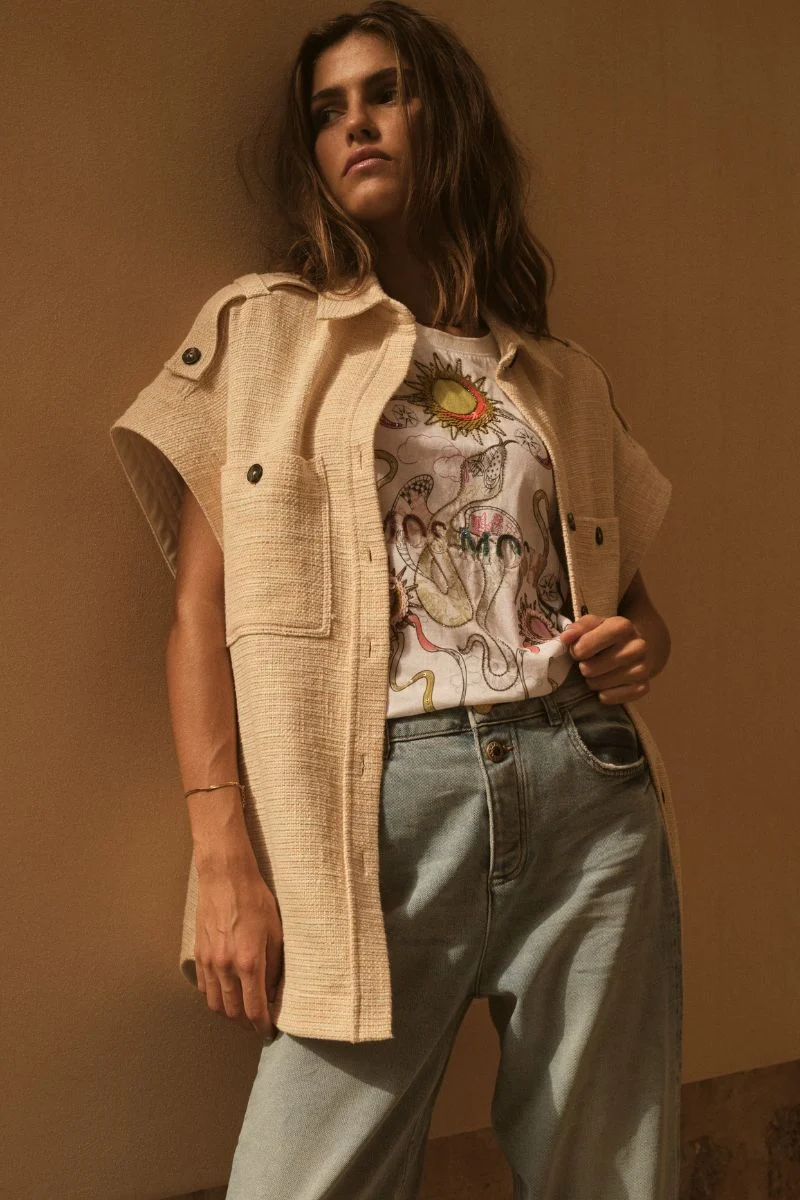 Isola Sim Vest | Coral Reef | Jakke fra Mos Mosh