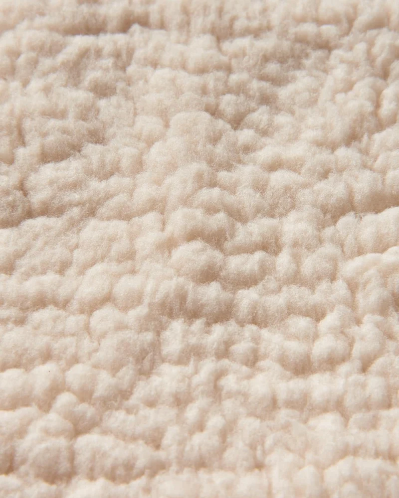 Waves Sherpa Lined Changing Robe - Tiefblaues Tarn-Muster