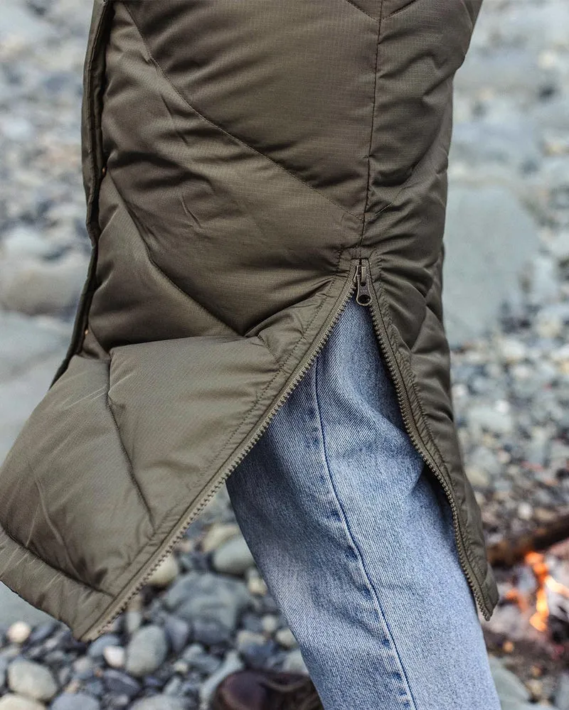 Tasman Lange Isolierte Jacke - Staubiges Olive