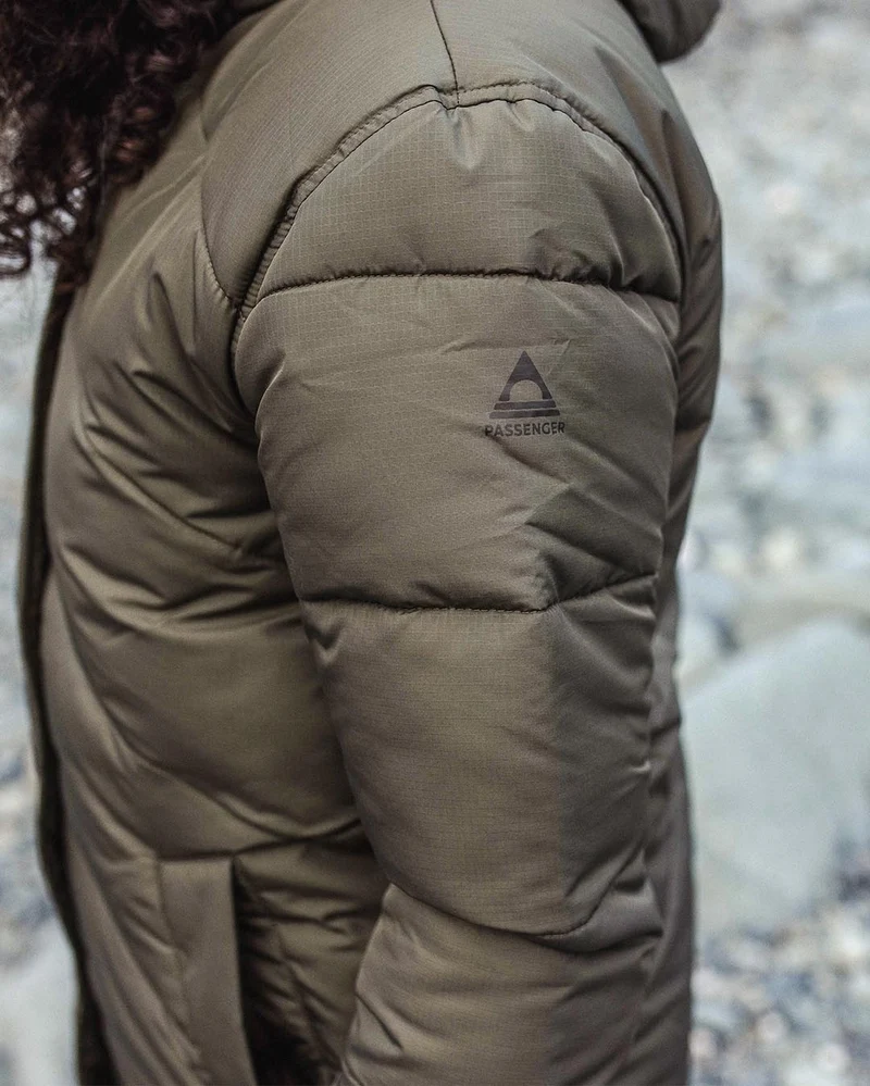 Tasman Lange Isolierte Jacke - Staubiges Olive