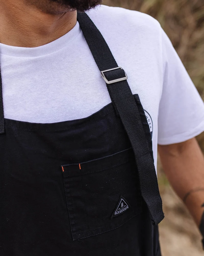Yard Bio-Baumwoll-Denim-Schürze - Schwarz