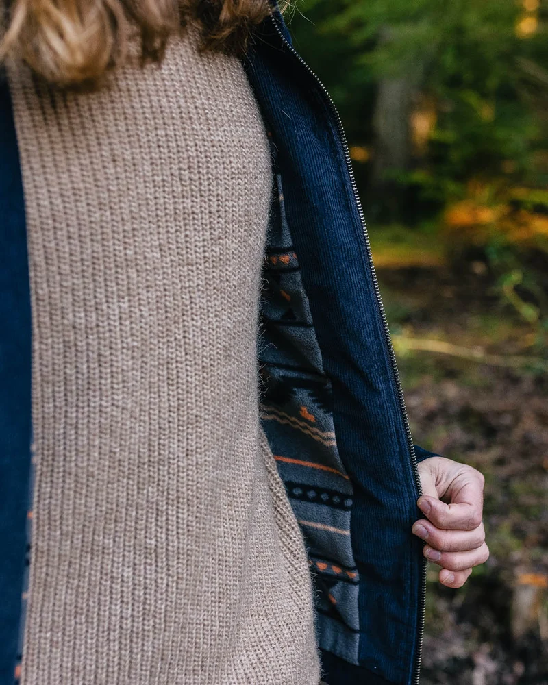 Alder Cordjacke - Dunkles Marineblau