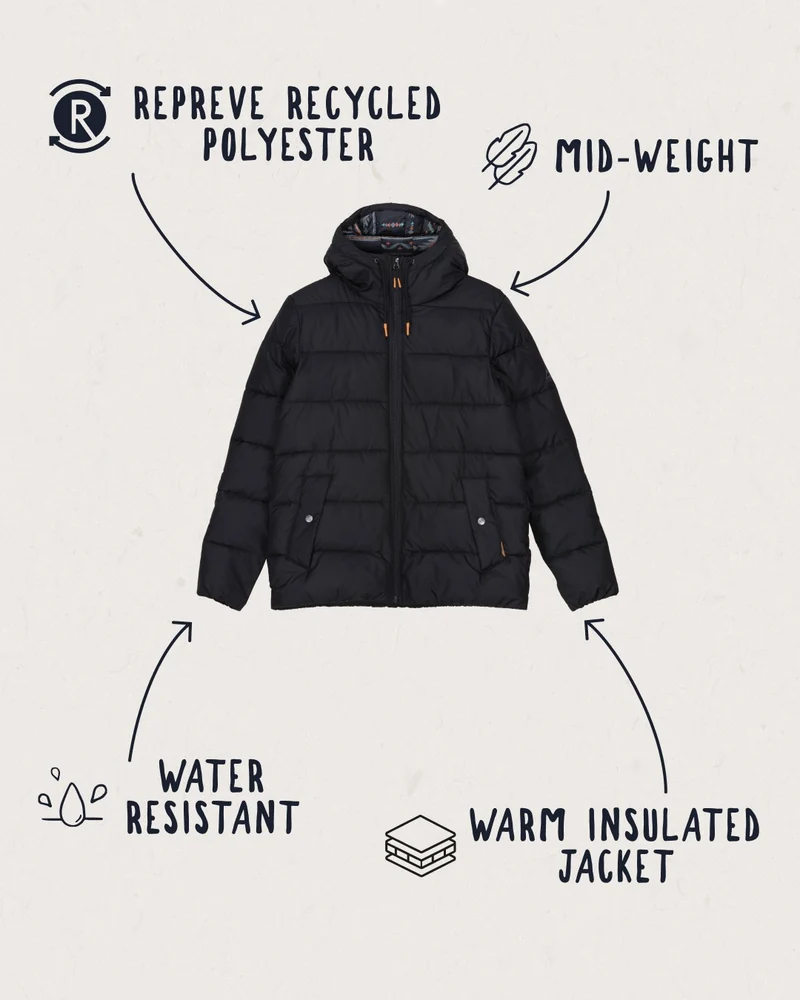 Parks Isolierte Jacke - True Black