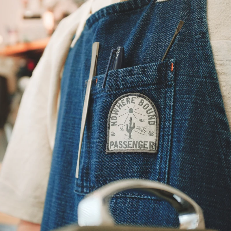 Yard Bio-Baumwoll-Denim-Schürze - Dunkler Denim