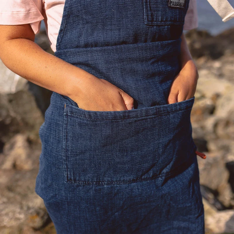 Yard Bio-Baumwoll-Denim-Schürze - Dunkler Denim