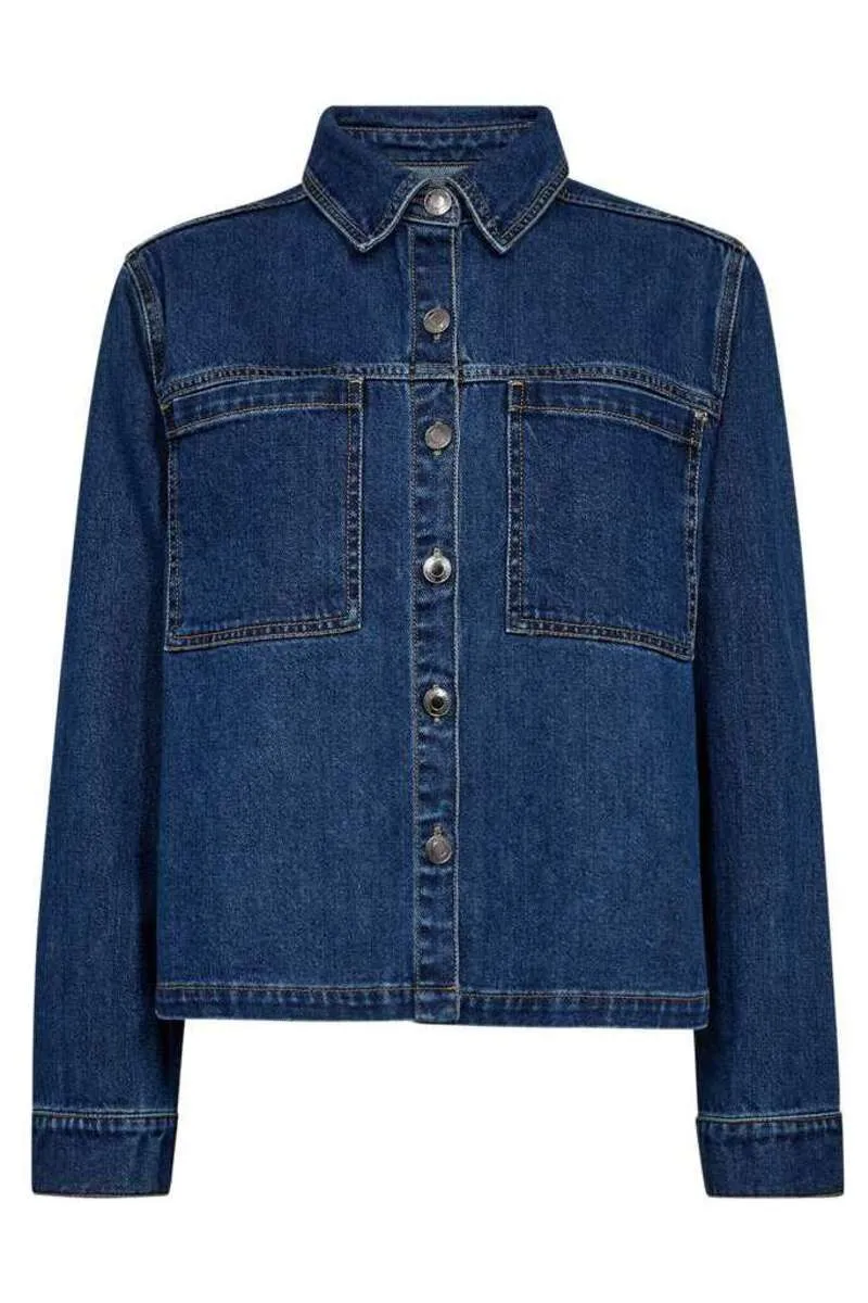 Rinna Jacket 206991 | Medium Blue Denim | Jakke fra Freequent