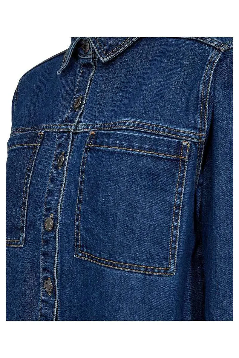 Rinna Jacket 206991 | Medium Blue Denim | Jakke fra Freequent