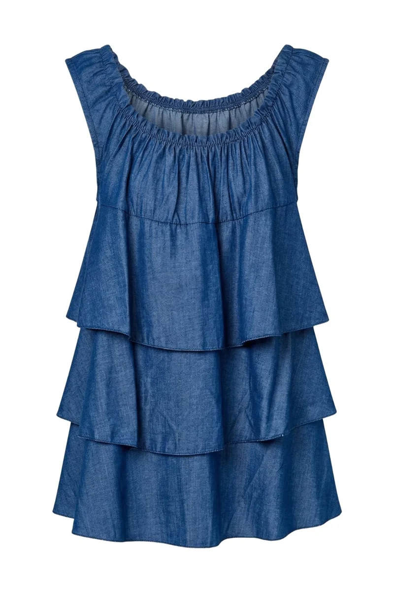 Donna Denim Top | Denim | Top fra Avery
