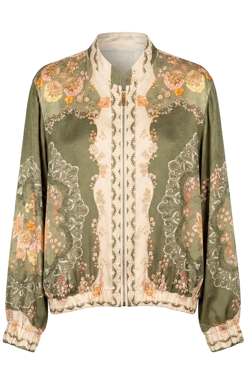 Silky Baroque Jacket | Kaki | Jakke fra Atelier C