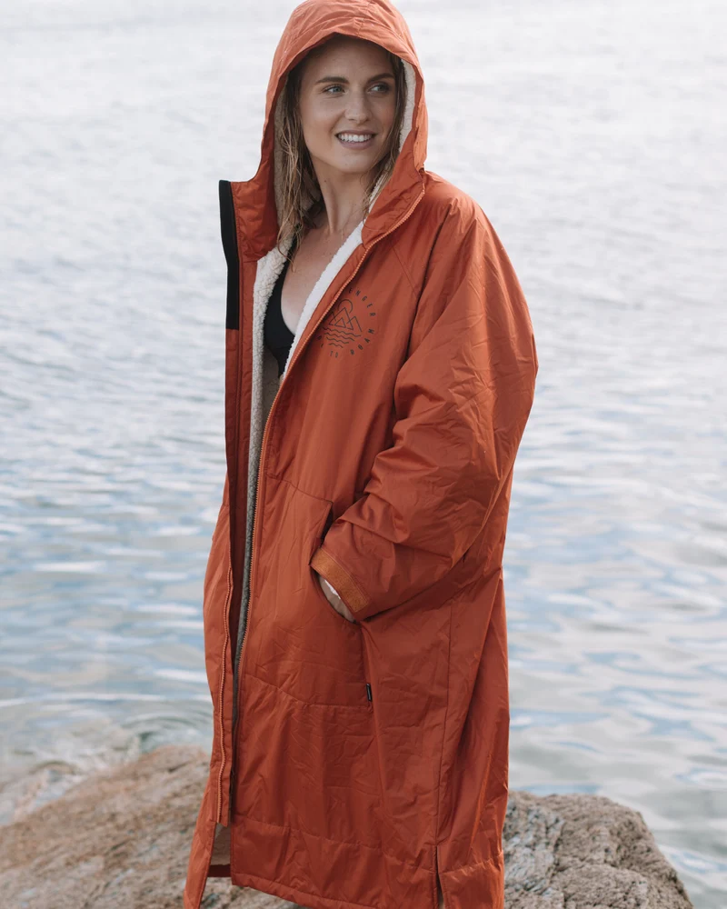 Escapism Sherpa Lined Changing Robe - Rost