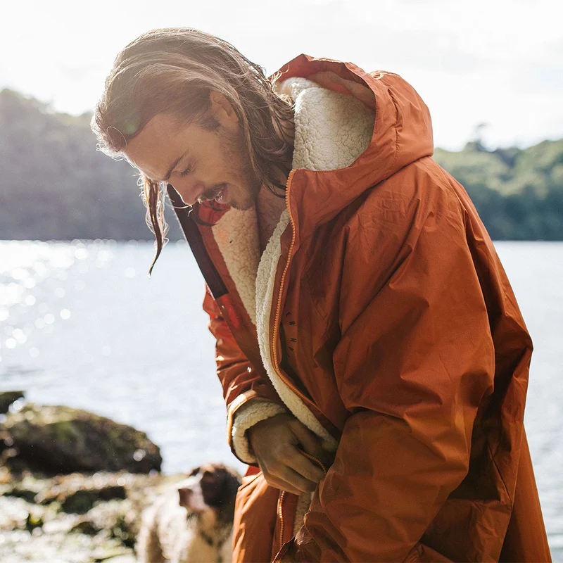 Escapism Sherpa Lined Changing Robe - Rost