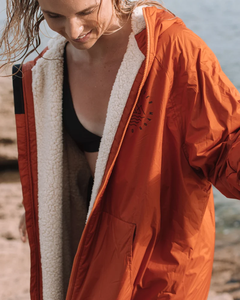 Escapism Sherpa Lined Changing Robe - Rost