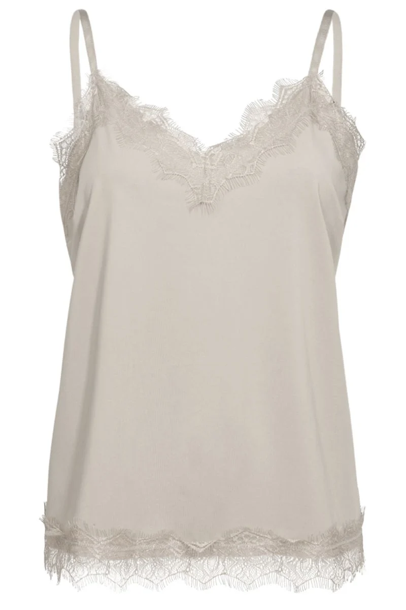 Bicco strap top | Moonbeam | Blonde top fra Freequent