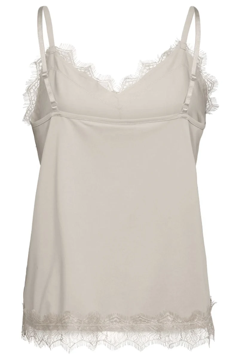Bicco strap top | Moonbeam | Blonde top fra Freequent