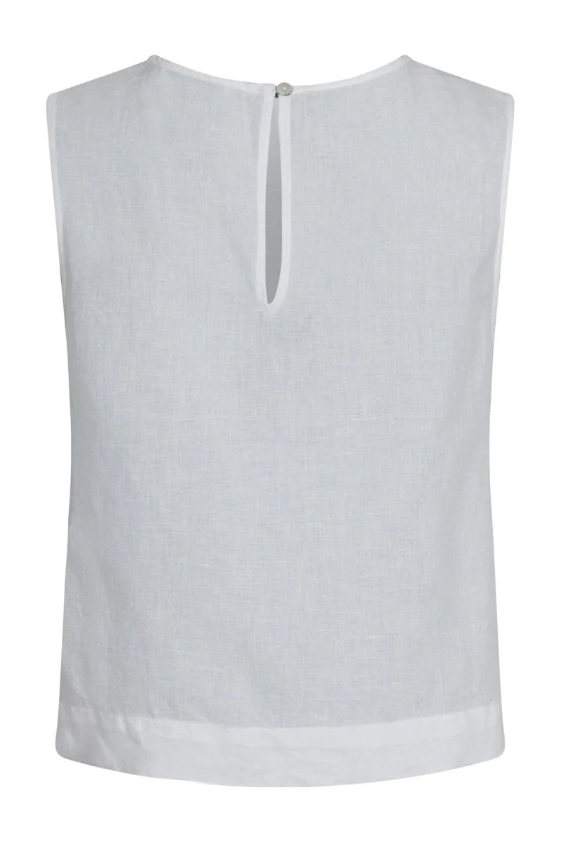 Svetlana Linen Top 159947 | White | Top fra Neo Noir