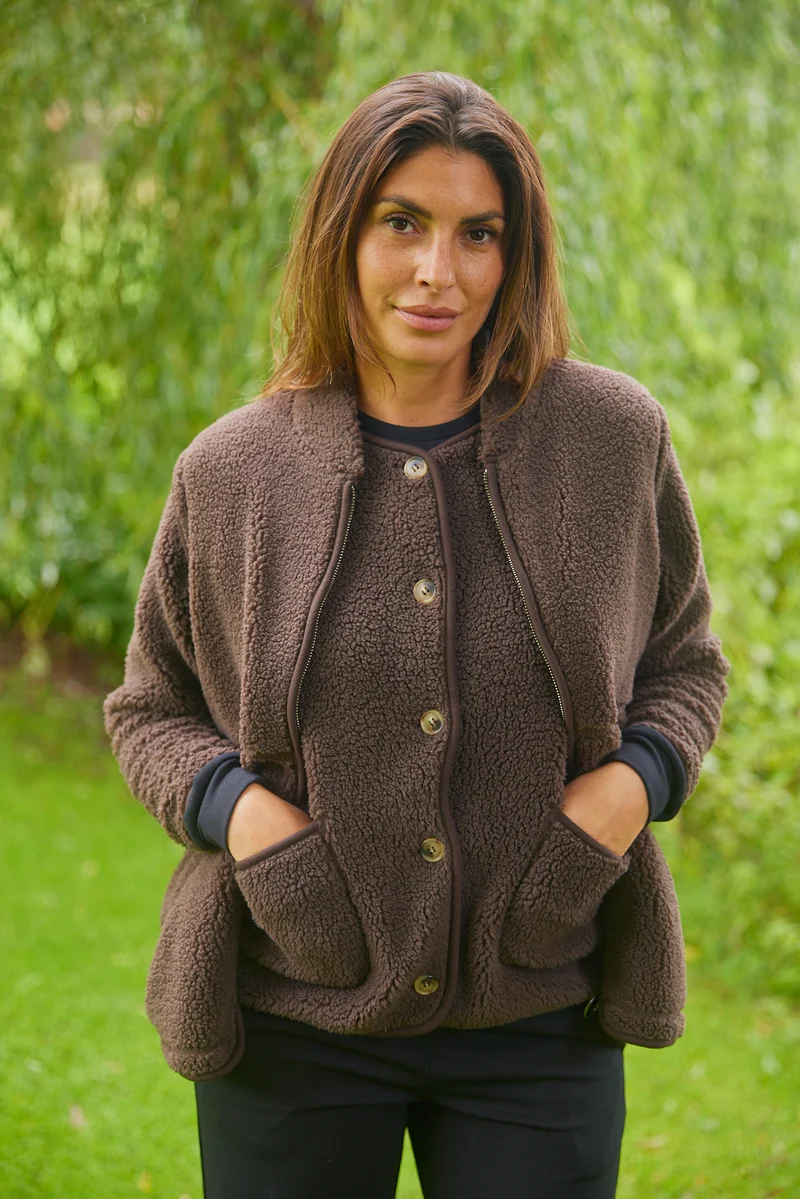 Ada Teddy Jacket | Brun | Jakke fra French Laundry