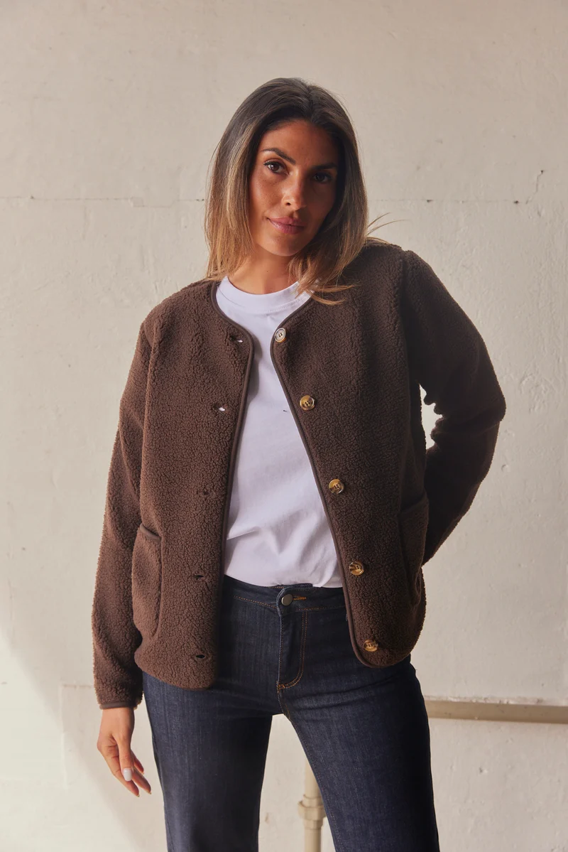 Ada Teddy Jacket | Brun | Jakke fra French Laundry