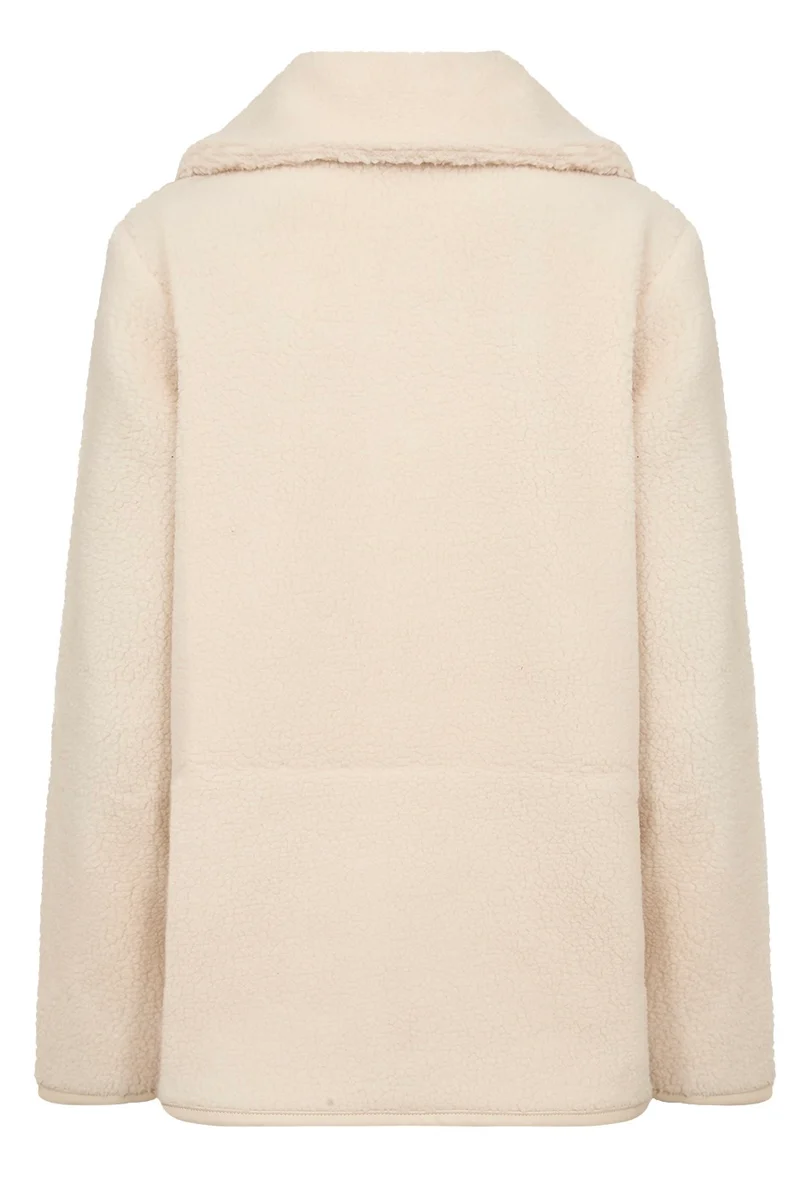 Bamie Teddy Zip | Creme | Jakke fra French Laundry