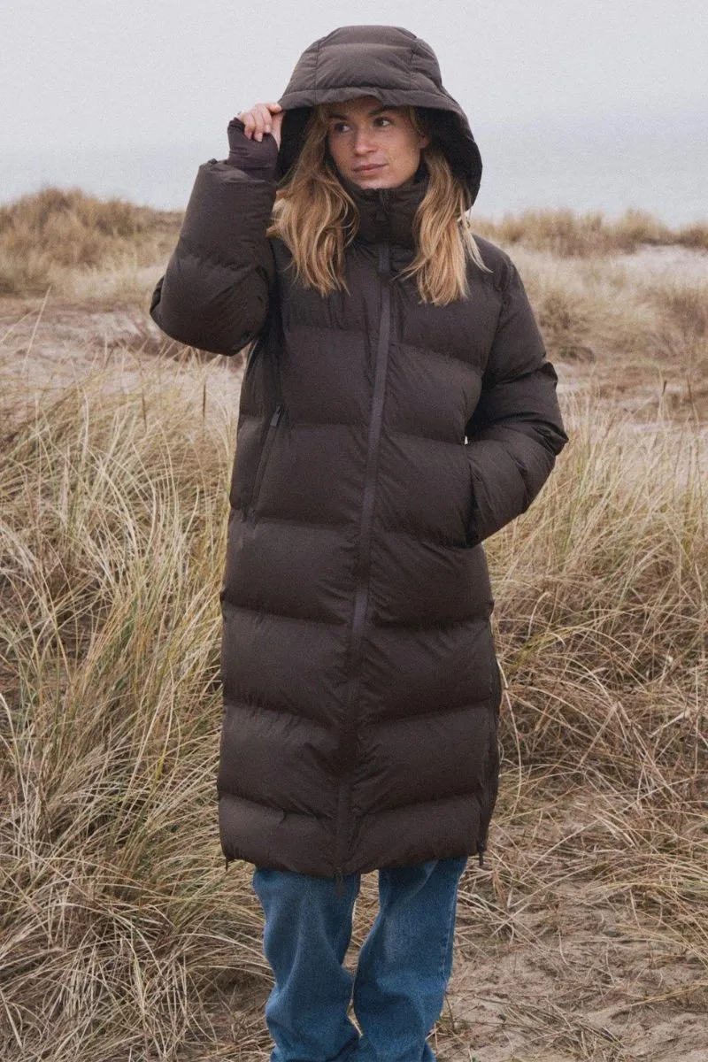 Viviana C Puffer Jacket | Dark Brown | Jakke fra Neo Noir