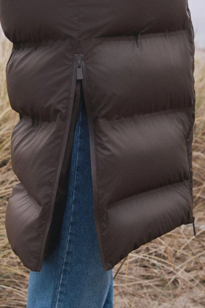 Viviana C Puffer Jacket | Dark Brown | Jakke fra Neo Noir