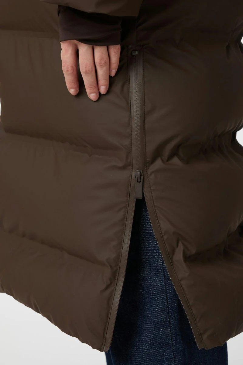 Viviana C Puffer Jacket | Dark Brown | Jakke fra Neo Noir