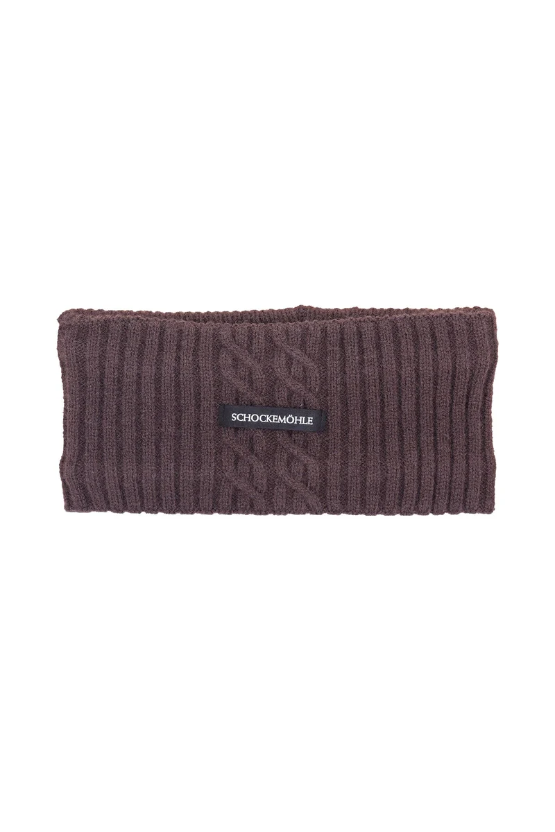Schockemöhle SP 26 Style Zopfmuster Stirnband Mocca Einheitsgröße