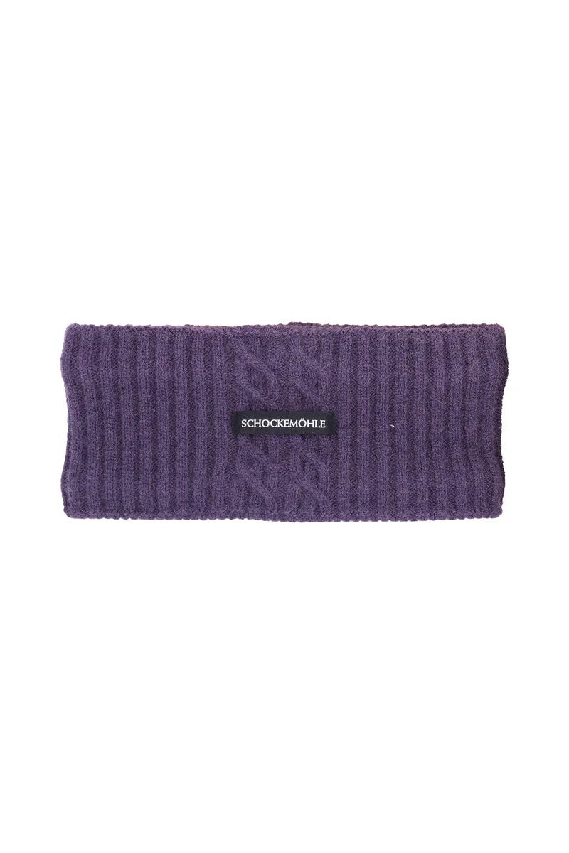 Schockemöhle SP 26 Style Zopfmuster Stirnband Dark Purple Einheitsgröße