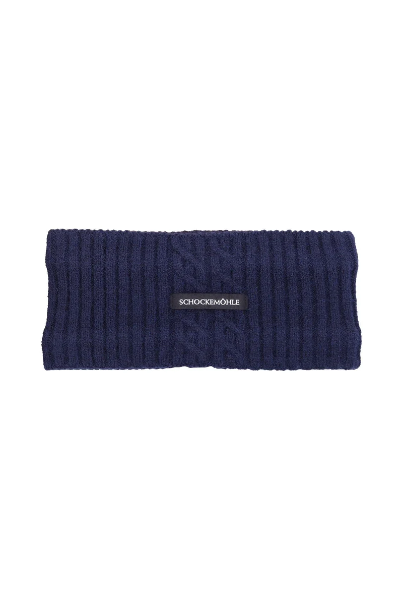 Schockemöhle SP 26 Style Zopfmuster Stirnband Dark Navy Einheitsgröße