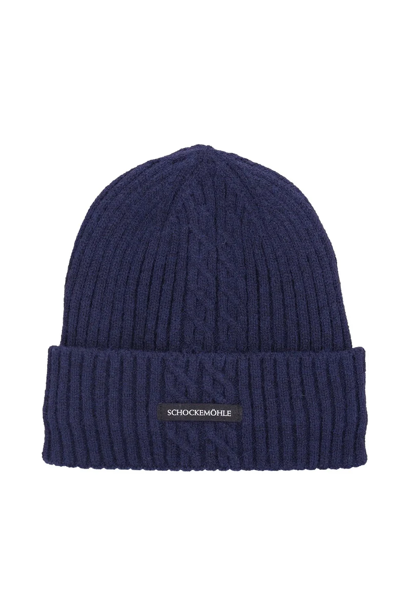 Schockemöhle SP 26 Style Zopfmuster Mütze Dark Navy Einheitsgröße