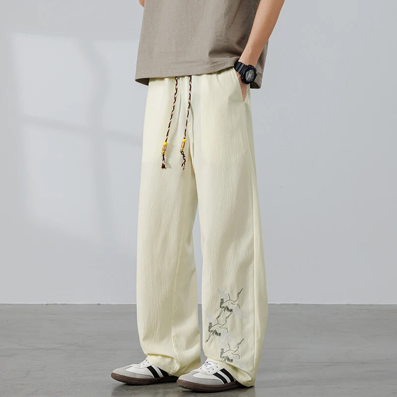 Herren Entspannte Pluderhose mit verstellbarem Bund Drune
