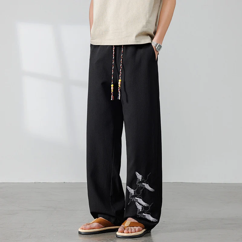 Herren Entspannte Pluderhose mit verstellbarem Bund Drune