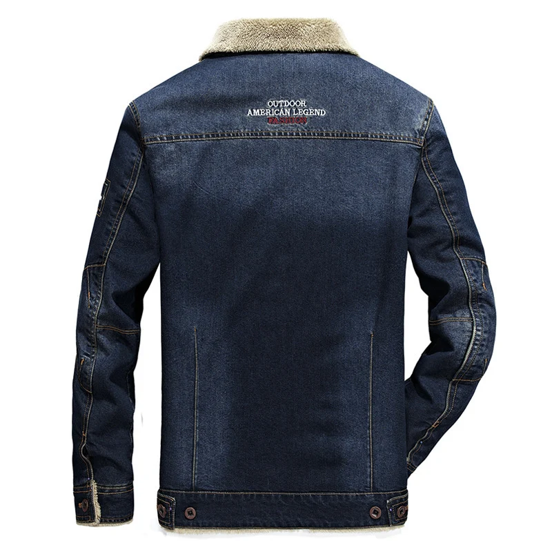 Herren Denimjacke mit Fleecefutter Drune