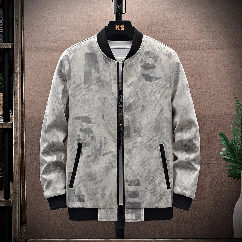 Herren Bomberjacke mit grafischem Design Drune