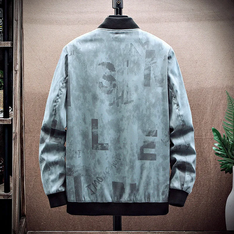 Herren Bomberjacke mit grafischem Design Drune