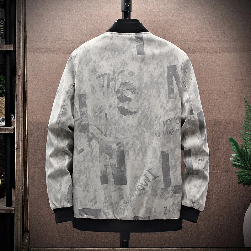 Herren Bomberjacke mit grafischem Design Drune