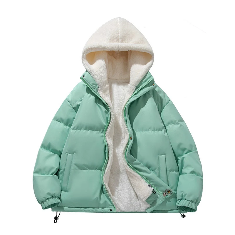 Damen Wattierte Kapuzenjacke mit weichem Fleecefutter Drune