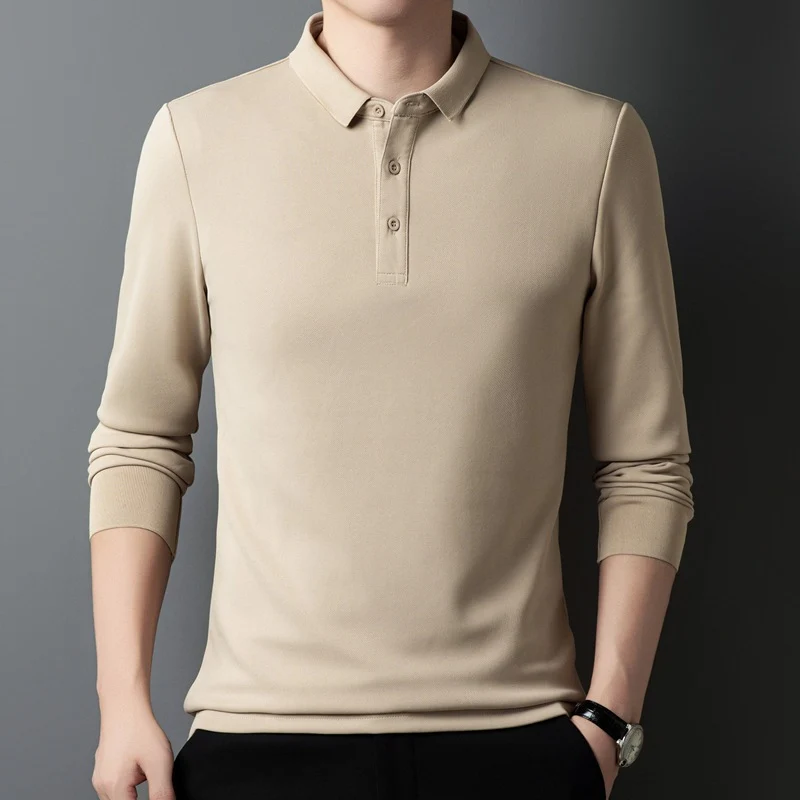 Damen Poloshirt mit langem Arm und Knopfdetails Drune