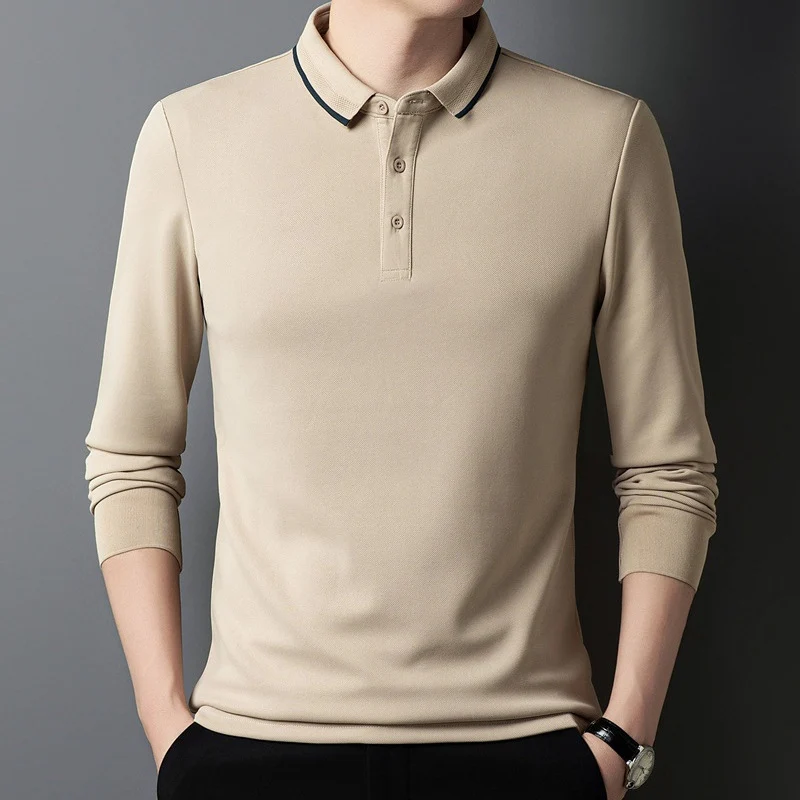 Damen Poloshirt mit langem Arm und Knopfdetails Drune