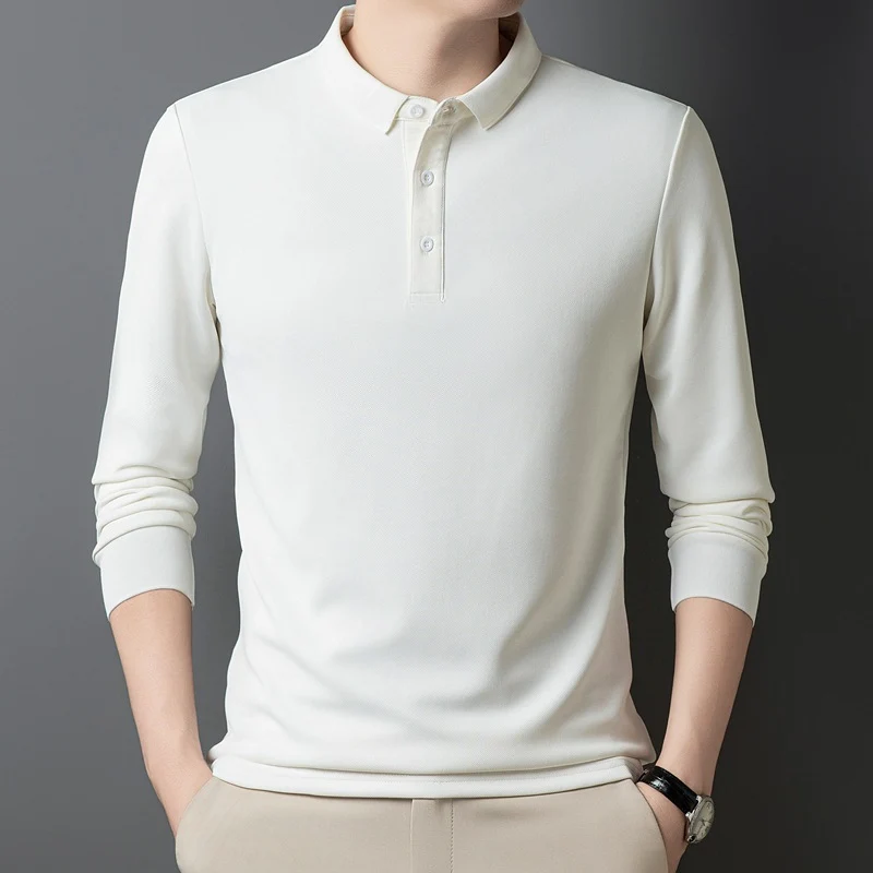 Damen Poloshirt mit langem Arm und Knopfdetails Drune